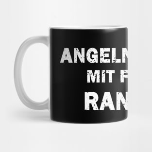 Angeln mit Fischen Rangeln Kinder Männer Angelrute Mug